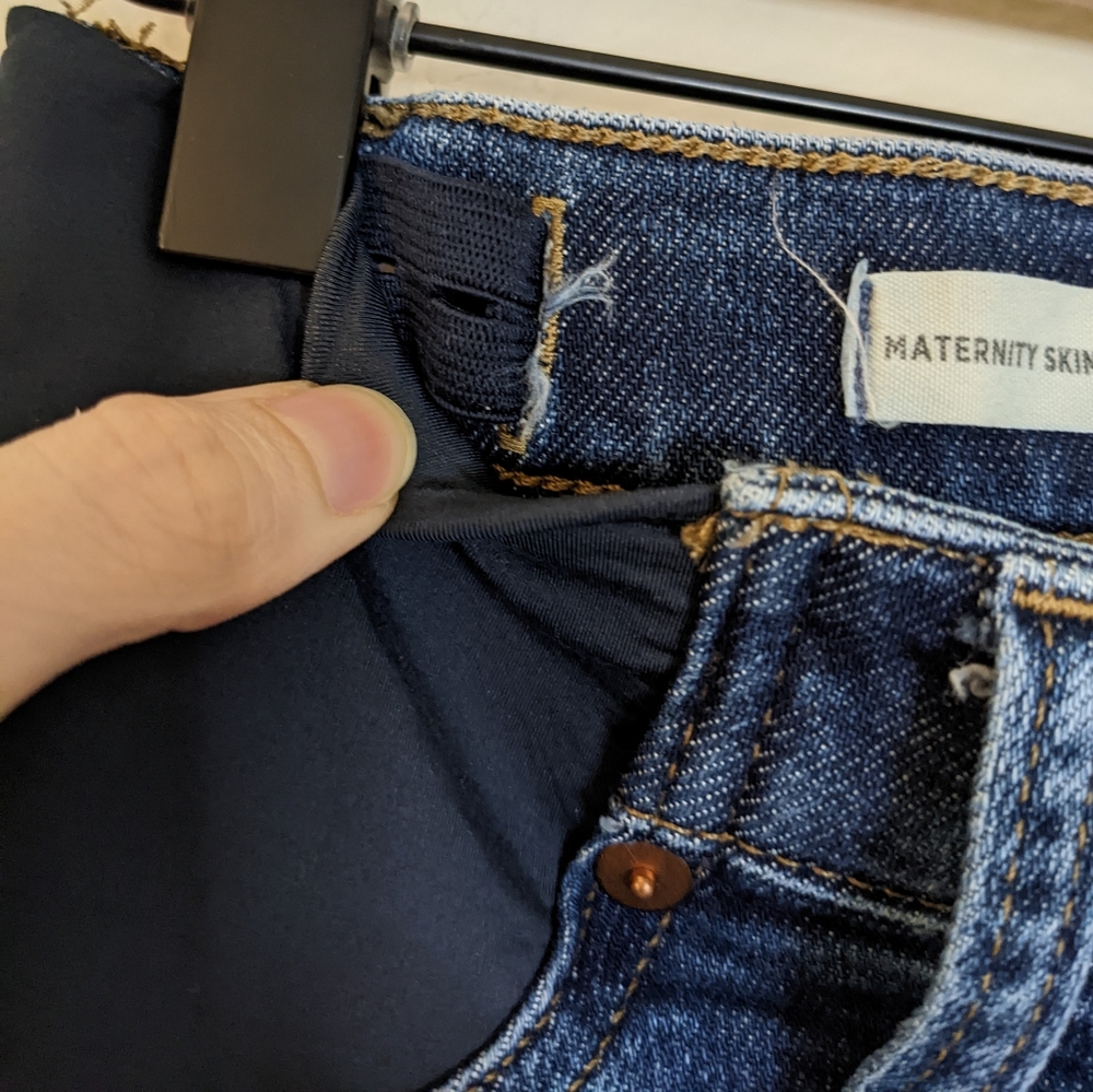 Madewell Side Panel Pull On Maternity Skinny Jean… - image 3